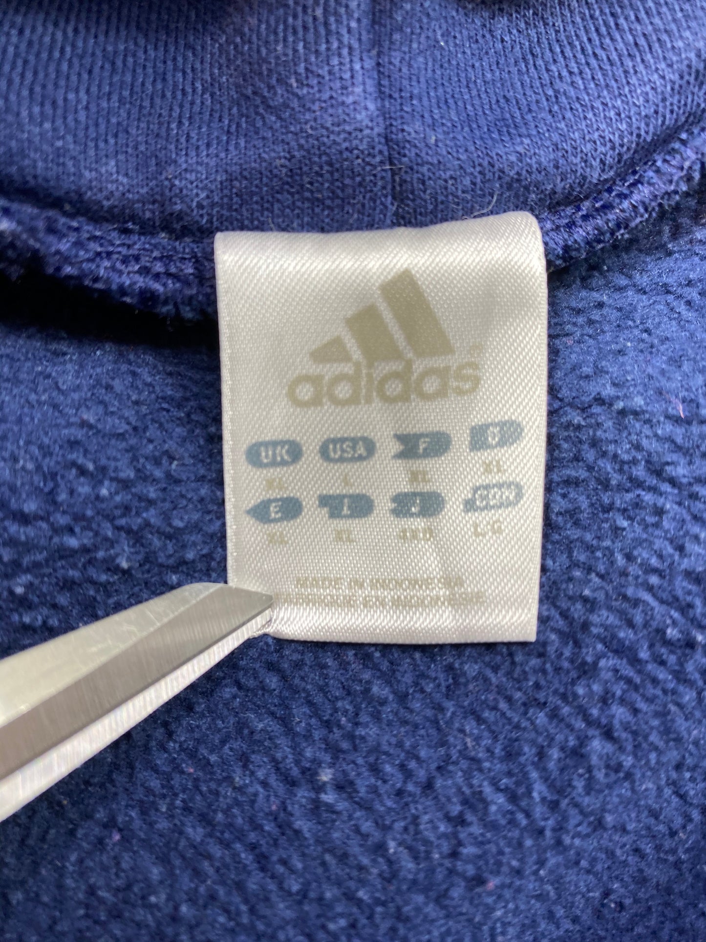 00’ ADIDAS Size L Vintage Hoodie Sweat-Shirt / 5482