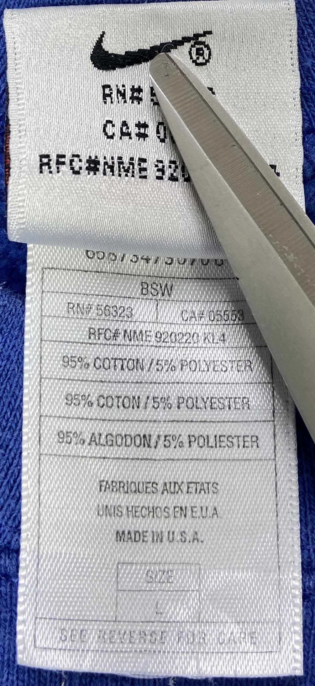 90's Nike Mini Logo Made in USA Vintage Sweat-Shirt / 3361