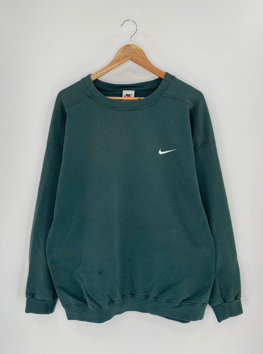 90’s NIKE Mini Swoosh Size XL Vintage Sweat-shirt / 9246
