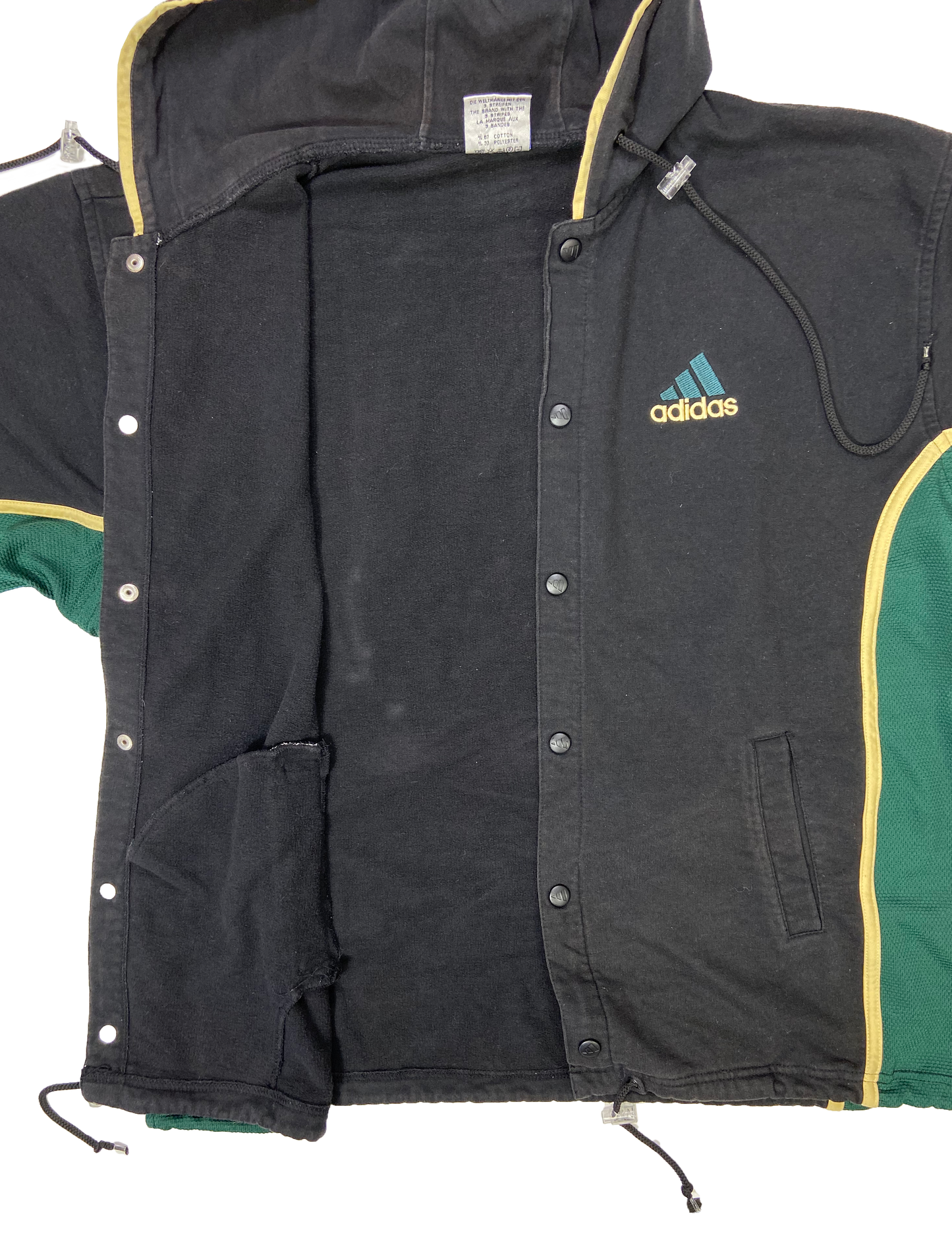 90's Adidas Vintage Hoodie Sweat-Shirt / 3413