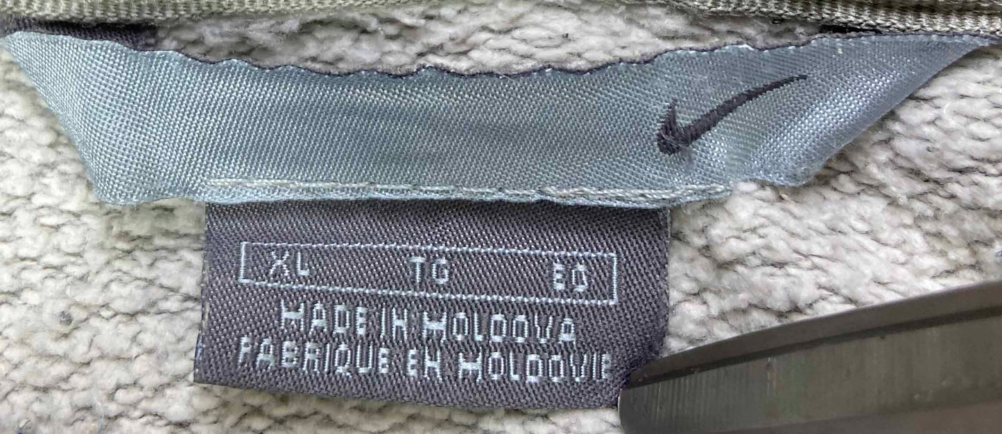 00' Nike Mini Swoosh Vintage Damaged Hoodie Sweat-Shirt / 3422