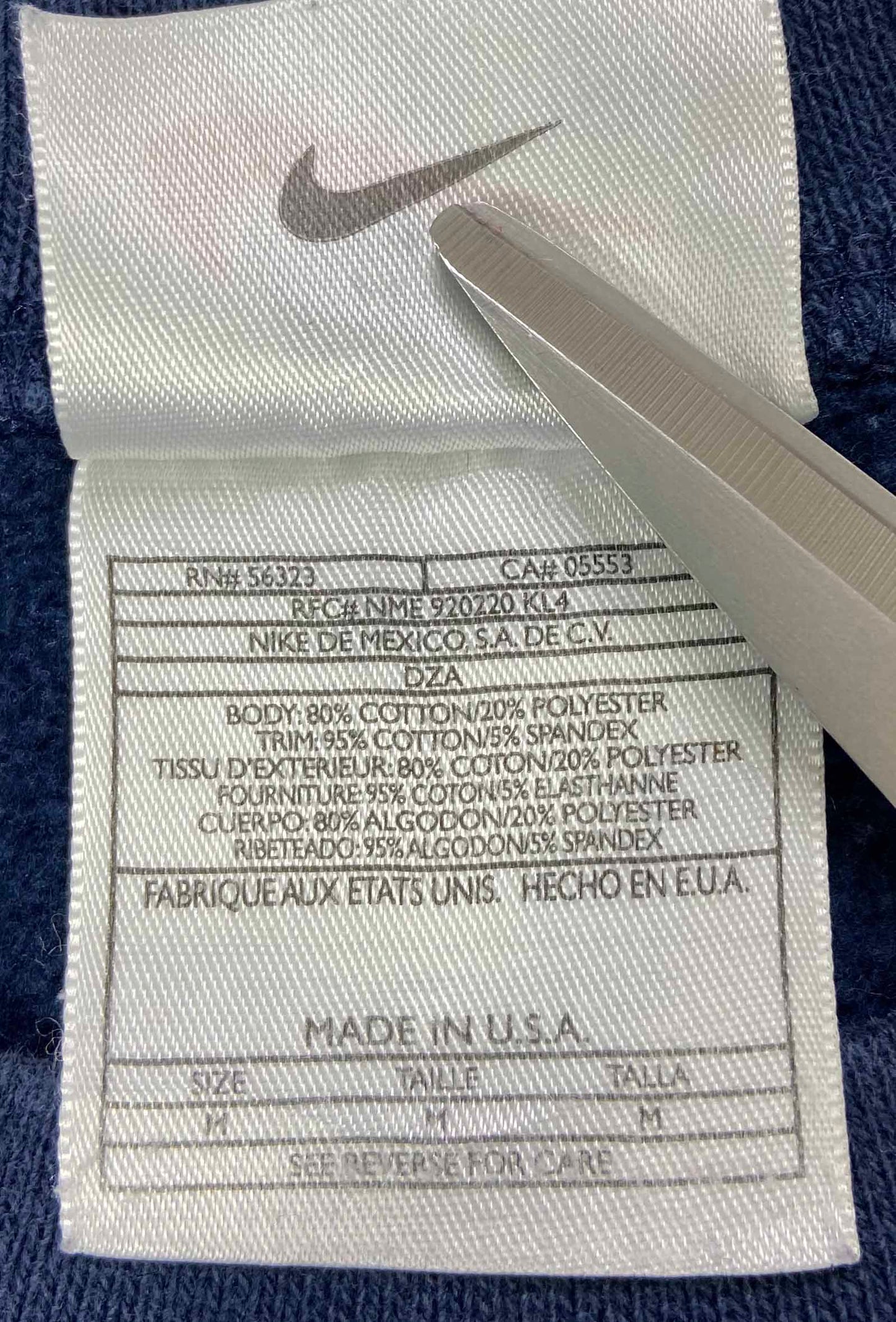 90's Nike Mini Swoosh Made in USA Vintage Sweat-Shirt / 3457