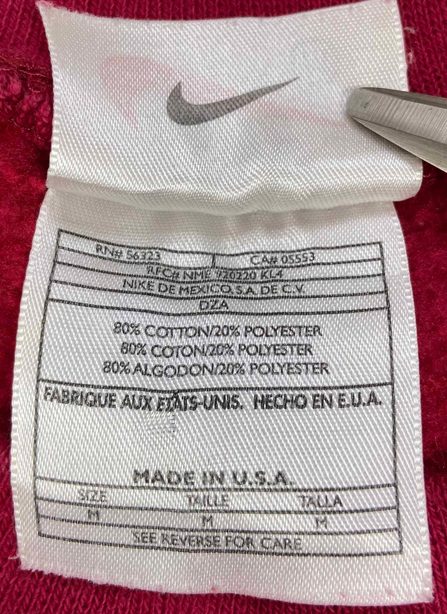 90's Nike Mini Swoosh Made in USA Vintage Sweat-Shirt / 3461