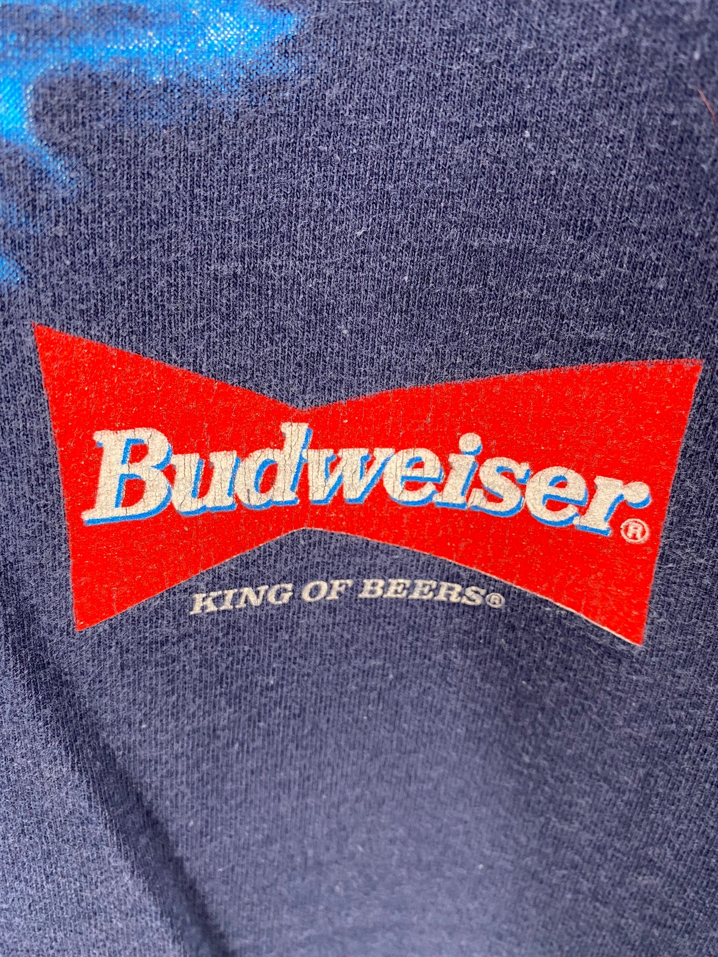 1995' BUD WEISER Made in USA Size XL Vintage T-Shirt / K1176