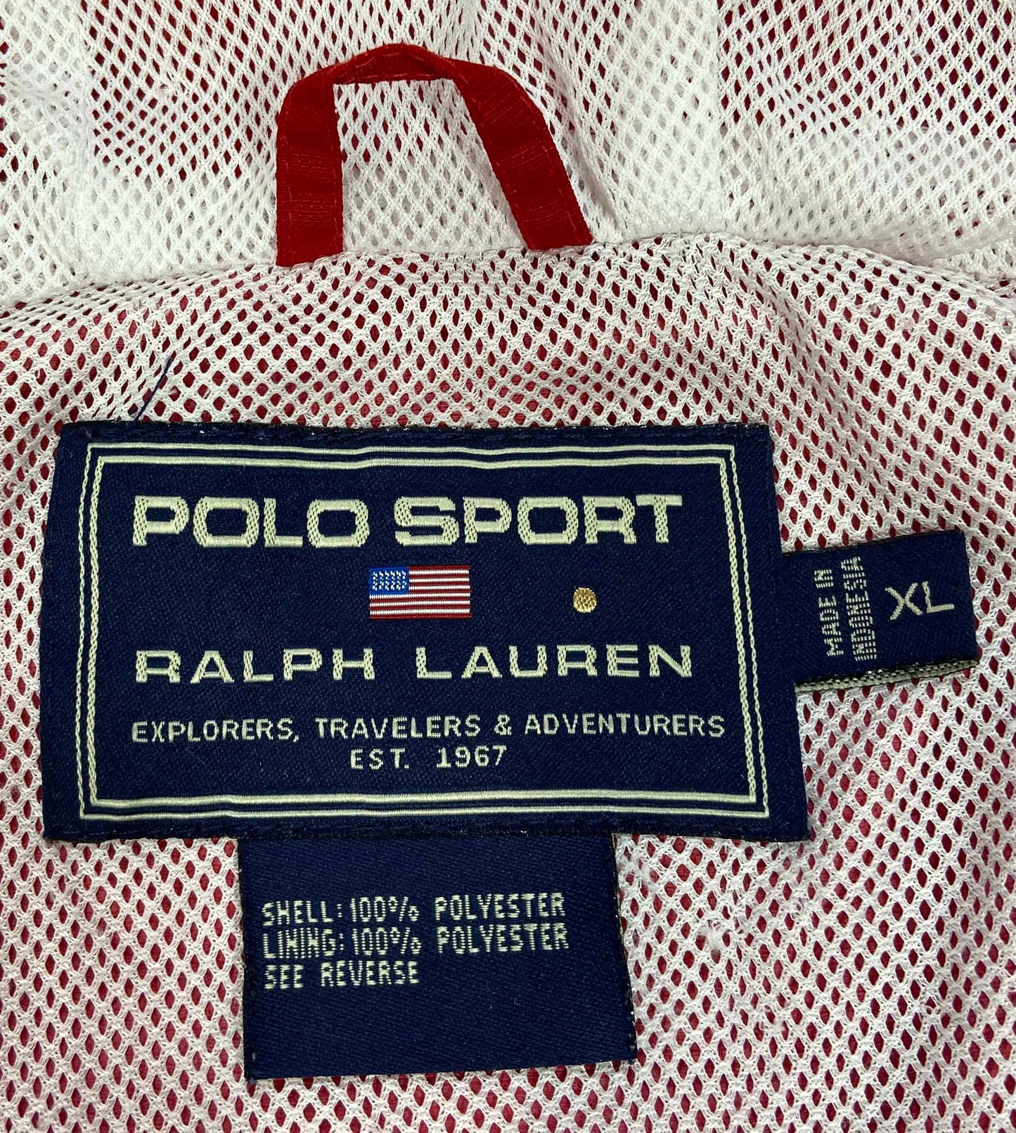 90's POLO SPORTS RALPH LAUREN Size XL Vintage Half-Zip Jacket / k468