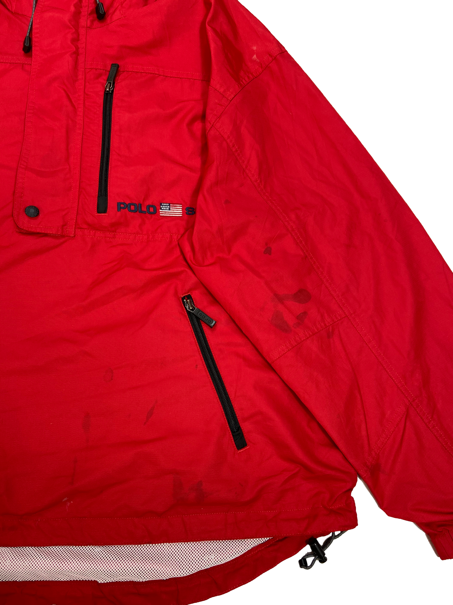 90's POLO SPORTS RALPH LAUREN Size XL Vintage Half-Zip Jacket / k468