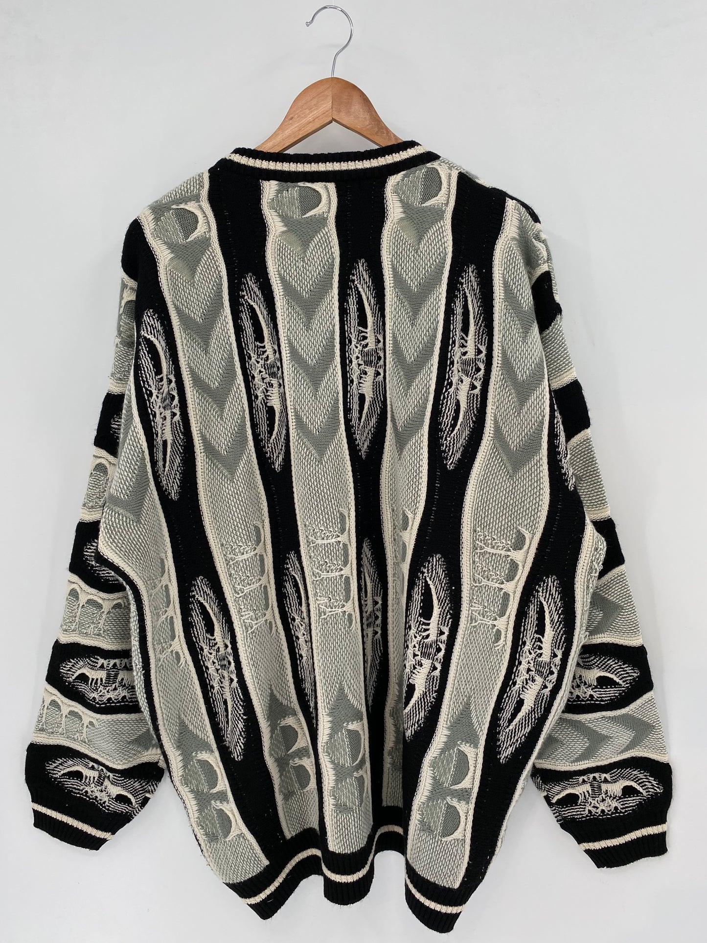 Vintage 3D COOGI- Style Size No Tag (Approx.XL) Knit Sweater / K3475