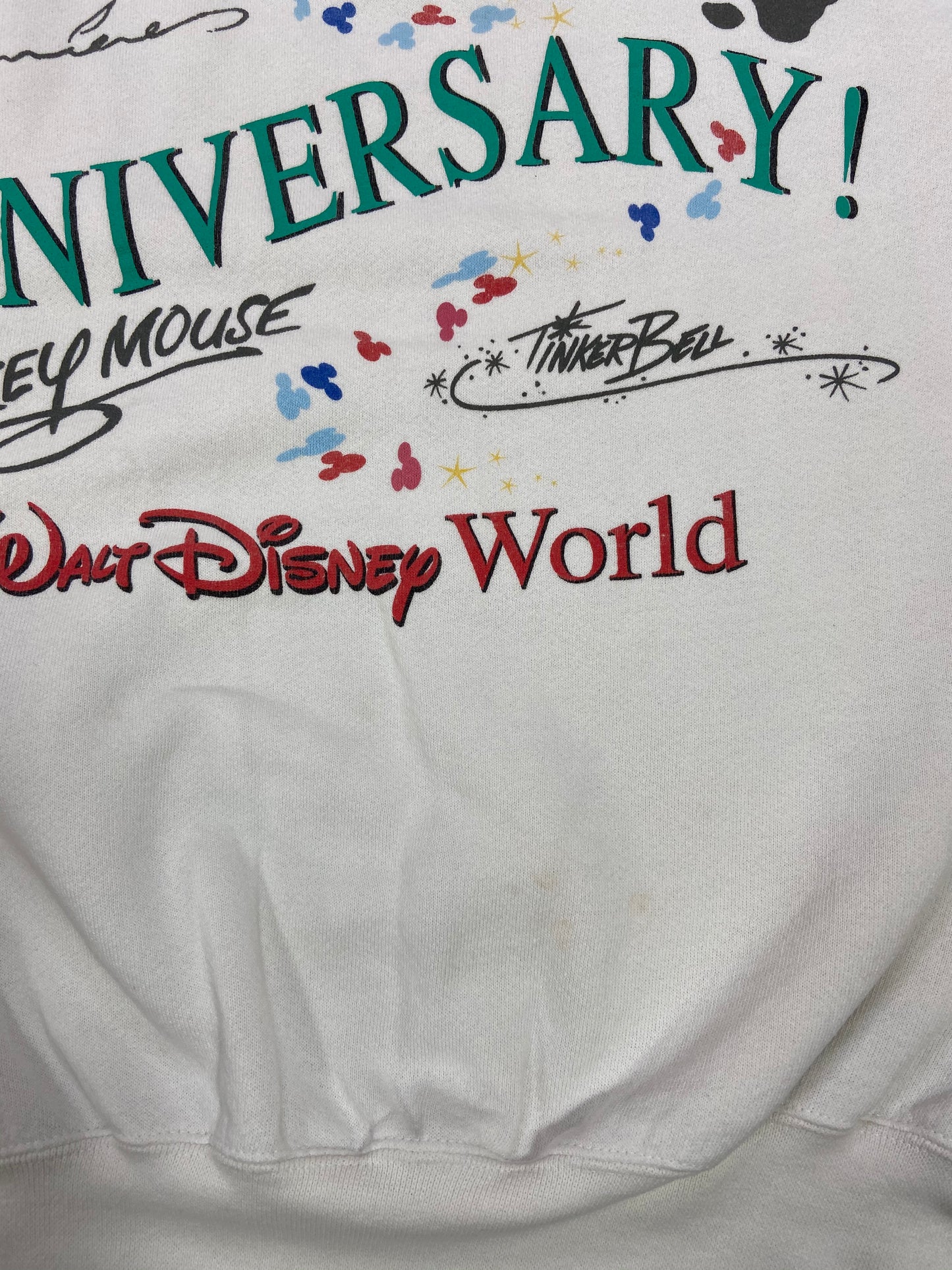 90's Walt Disney World 25th Anniversary Made in USA Sweat-Shirts / 3564