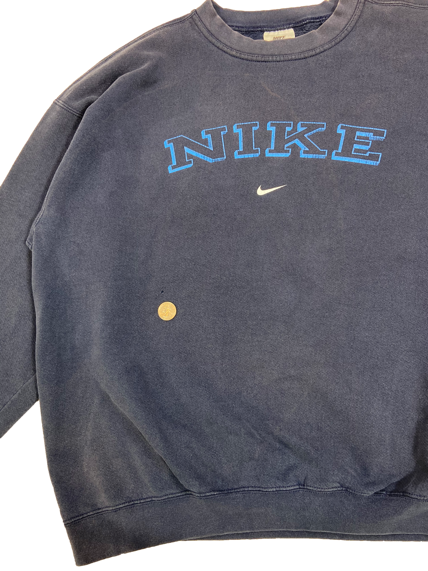 90's Nike Center Logo Made in USA Vintage Sweat-Shirt / 3571