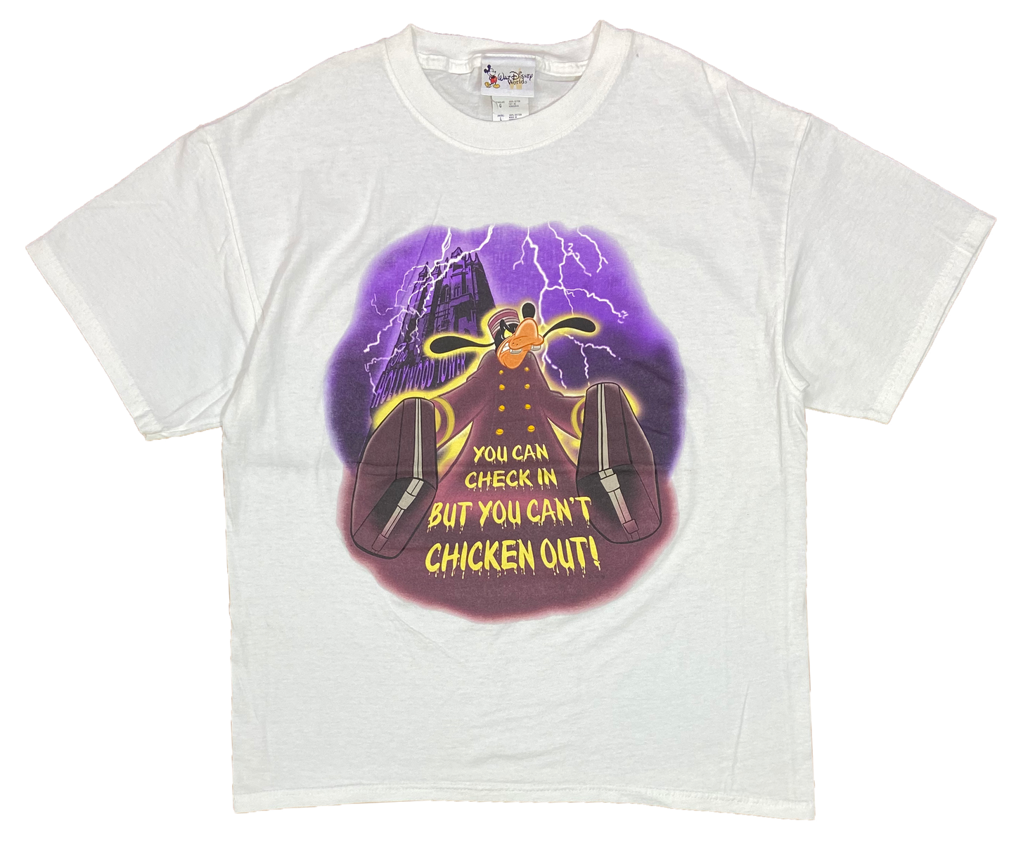Vintage Goofy x Hollywood Tower Disney T-Shirts  / 3598