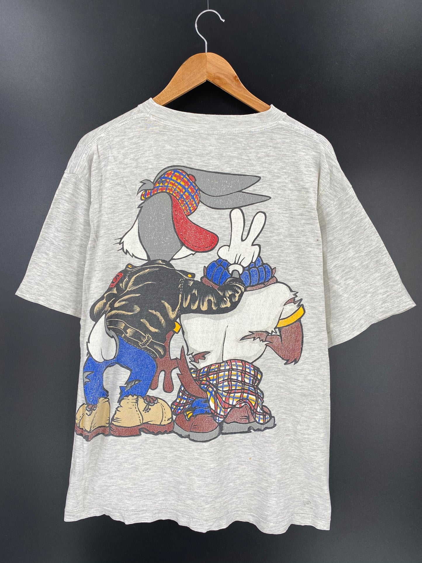 1993 LOONEY TUNES Size No Tag (Approx. XL) Vintage T-Shirt / 9254