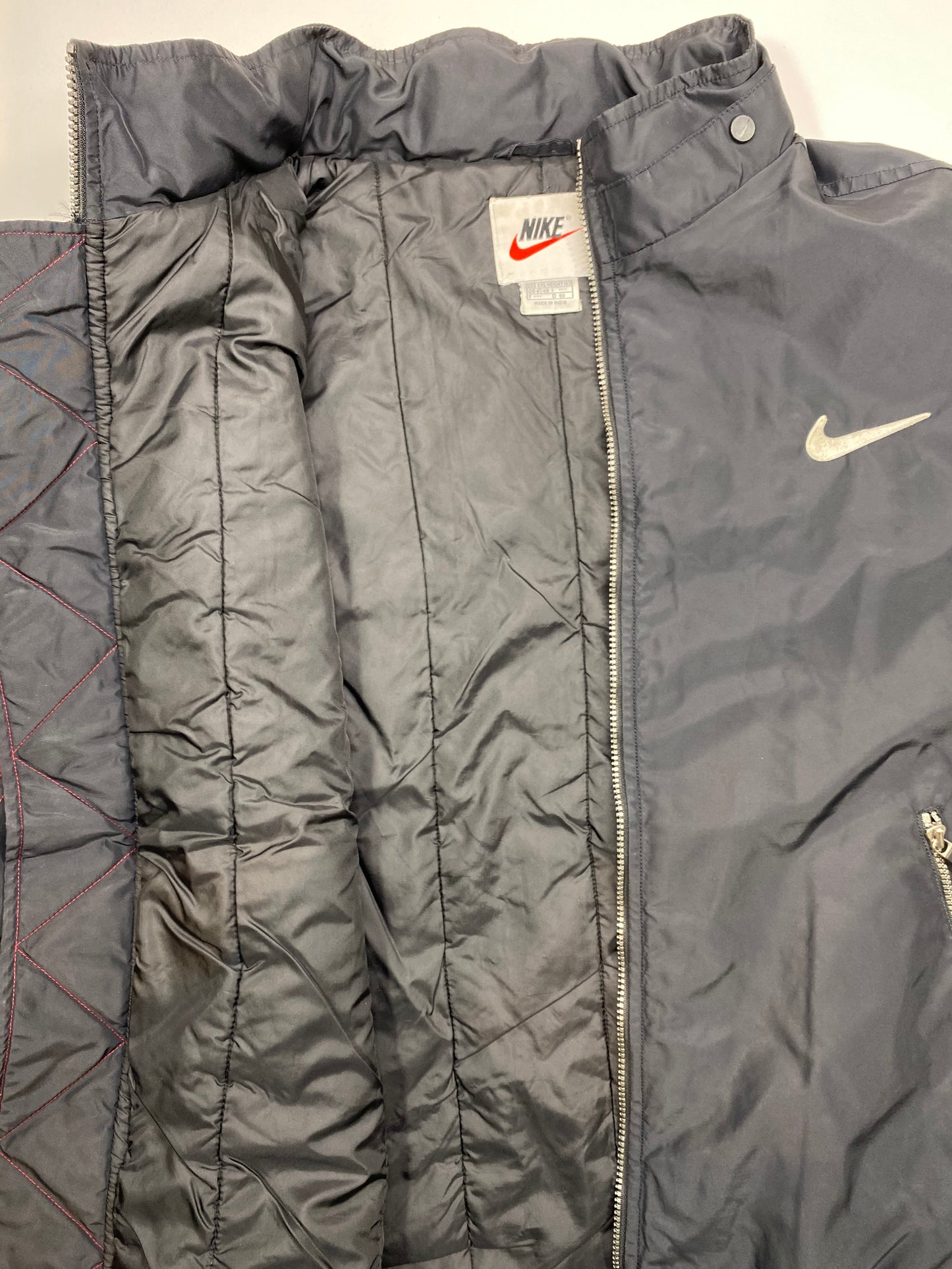 90’s NIKE Zipper Size XXL Vintage Padded Nylon-Jacket / 5724