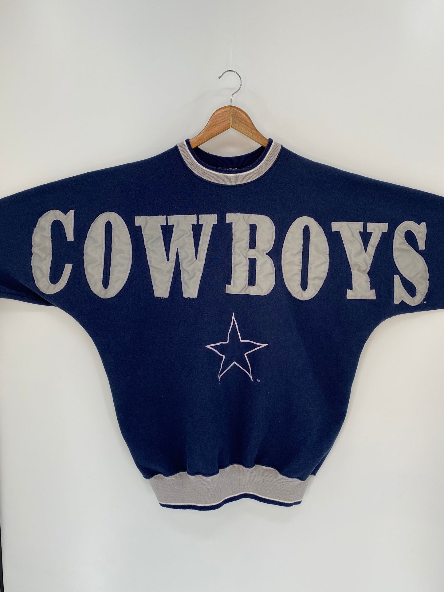 90's DALLAS COWBOYS Made in USA Size No Tag (Approx. XL) Vintage NFL Sweat-shirt / 8991