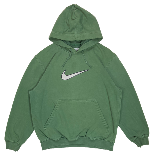 00' Nike Center Big Swoosh Vintage Hoodie Sweat-Shirt / 3611