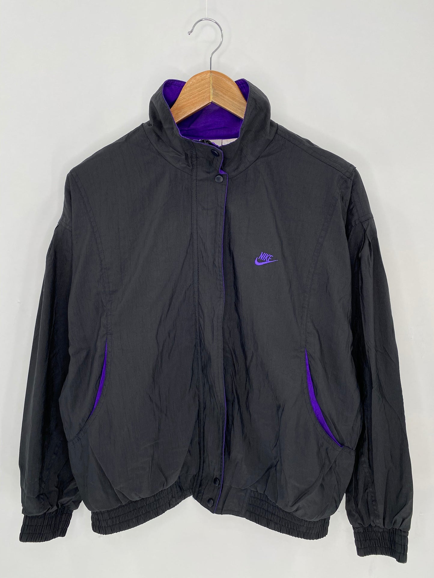 90’s NIKE Silver Tag Size Ladies.M Vintage Nylon Jacket / A8537