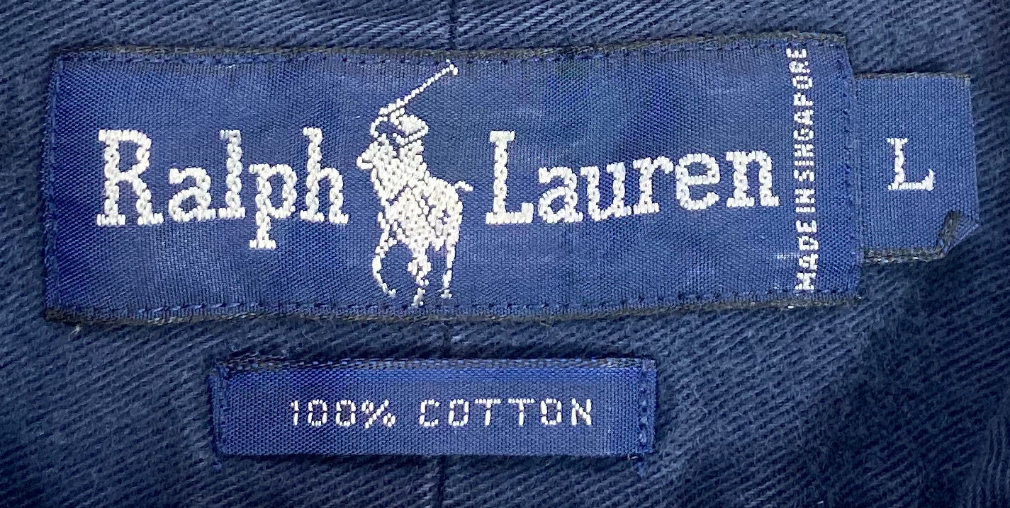 90's Polo Bear Ralph Lauren Button Down Vintage Long Sleeve Shirt / 3647