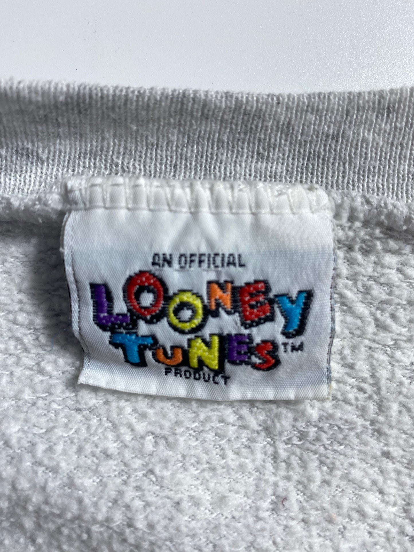 1996 LOONEY TUNES TWEETY Size No Tag(Approx.L) Vintage Sweat-shirt / A6301
