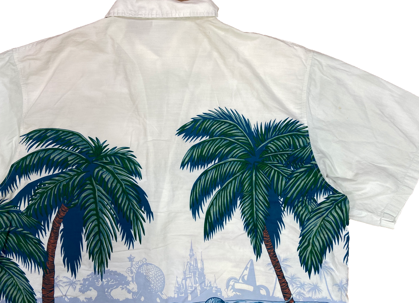 Vintage Mickey Mouse Walt Disney World Short Sleeve Button Down Shirt / 3690