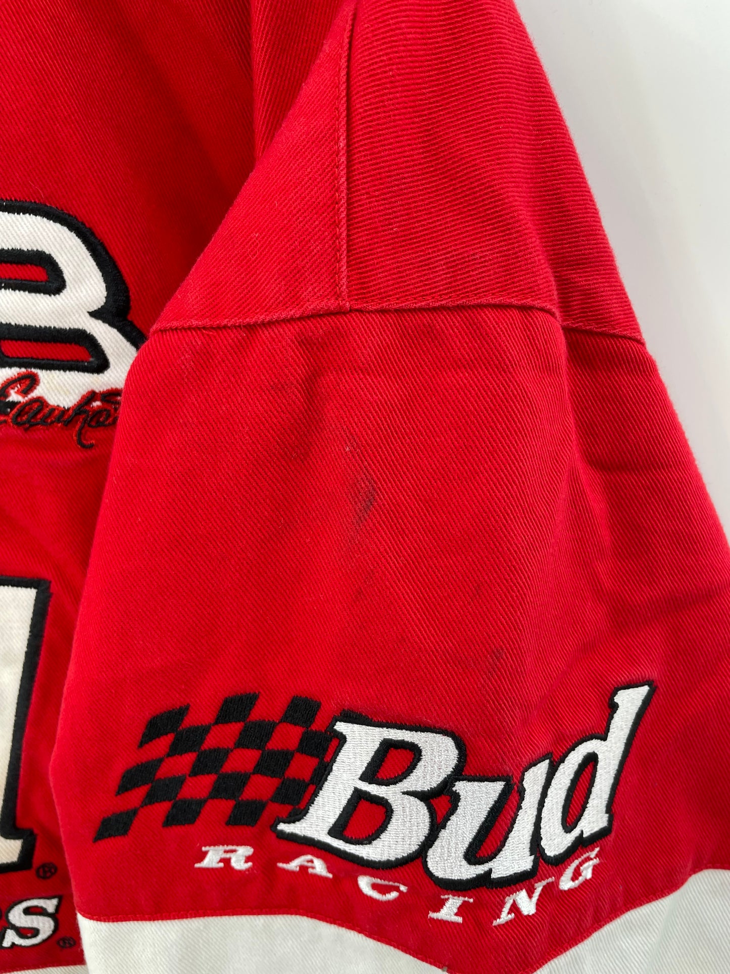 Vintage NASCAR WINSTON CUP x BUDWEISER  Size XXL Racing Jacket / k2369