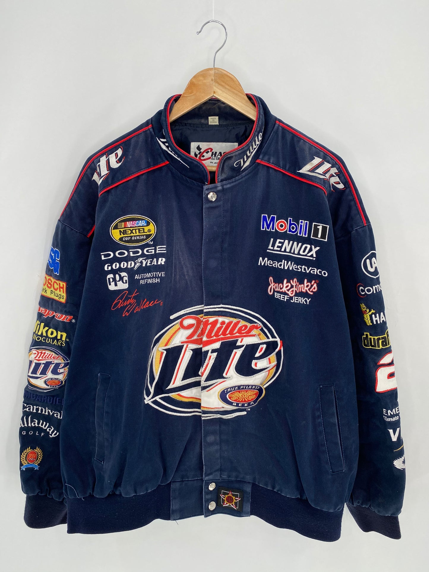 Vintage MILLER LITE Size No Tag (Approx. L) Racing Jacket / 7092