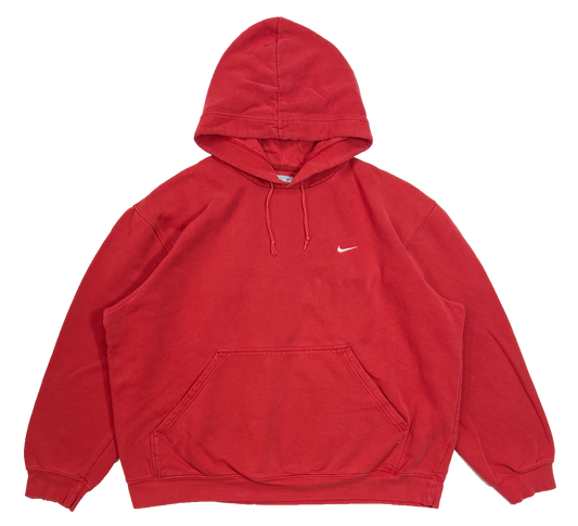 00' Nike Mini Swoosh Vintage Damage Hoodie Sweat-Shirt / 3703