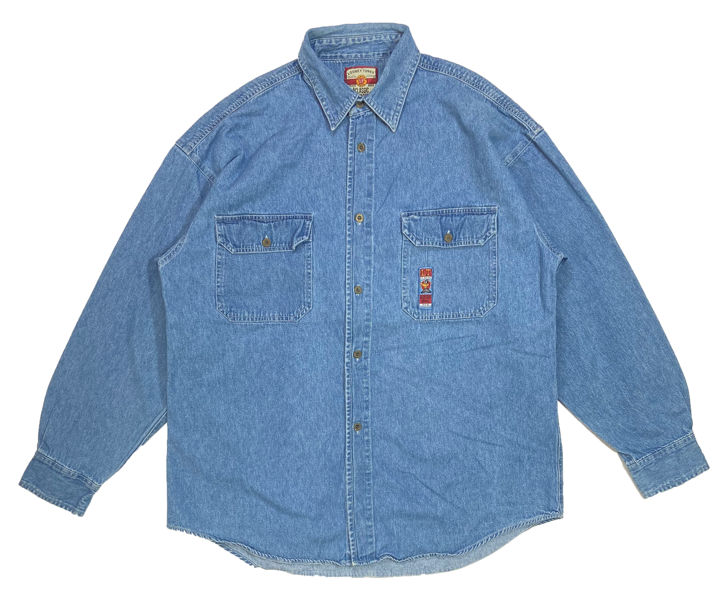 Vintage Looney Tunes Long Sleeve Denim Shirts / 3722