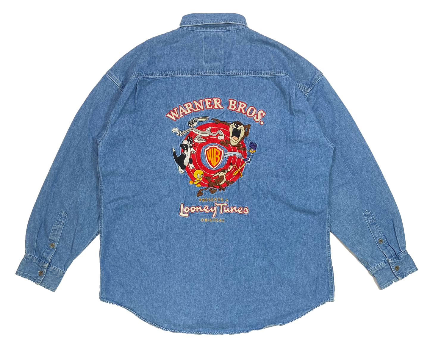 Vintage Looney Tunes Long Sleeve Denim Shirts / 3722