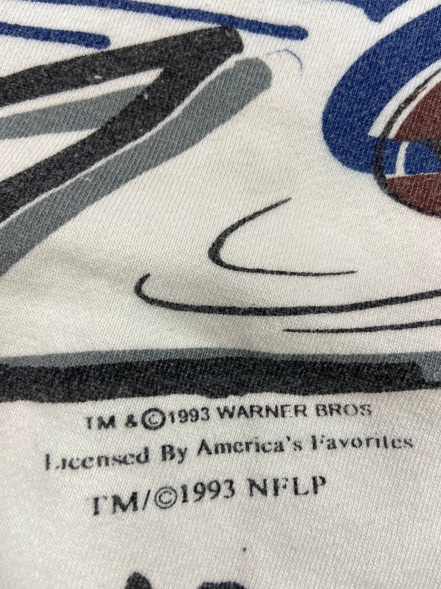 1993' Taz Looney Tunes x Cowboys All Over Print Vintage Sweat-Shirt / 3727