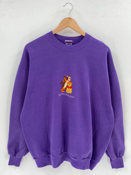 00’ DISNEY WINNIE THE POOH Made in USA Size XL Vintage Sweat-shirt / K2352