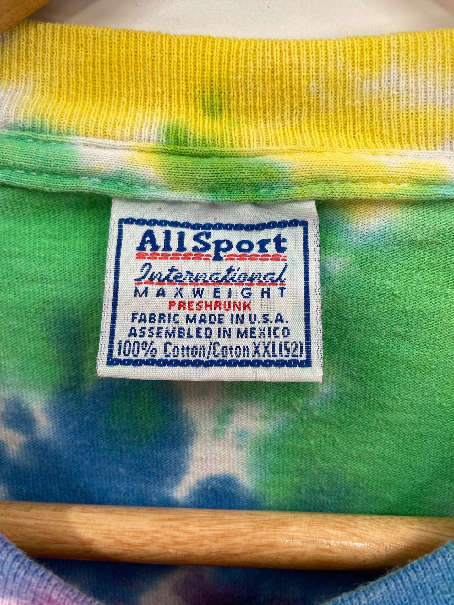 .90’s CARROT TOP Size XXL Vintage Tie-dye T- Shirt / E6266T