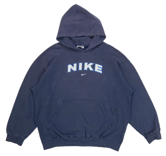 00' Nike Center Logo Vintage Hoodie Sweat-Shirt / 3732