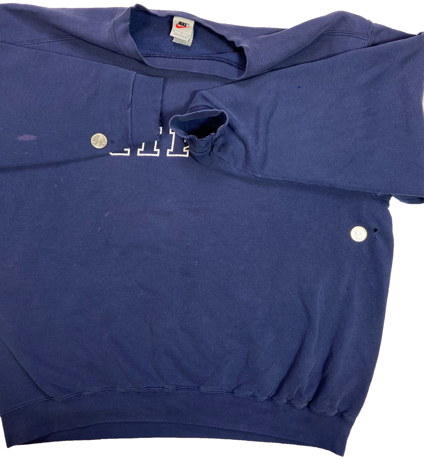 90's Nike Center Logo Made in USA Vintage Sweat-Shirt / 3782