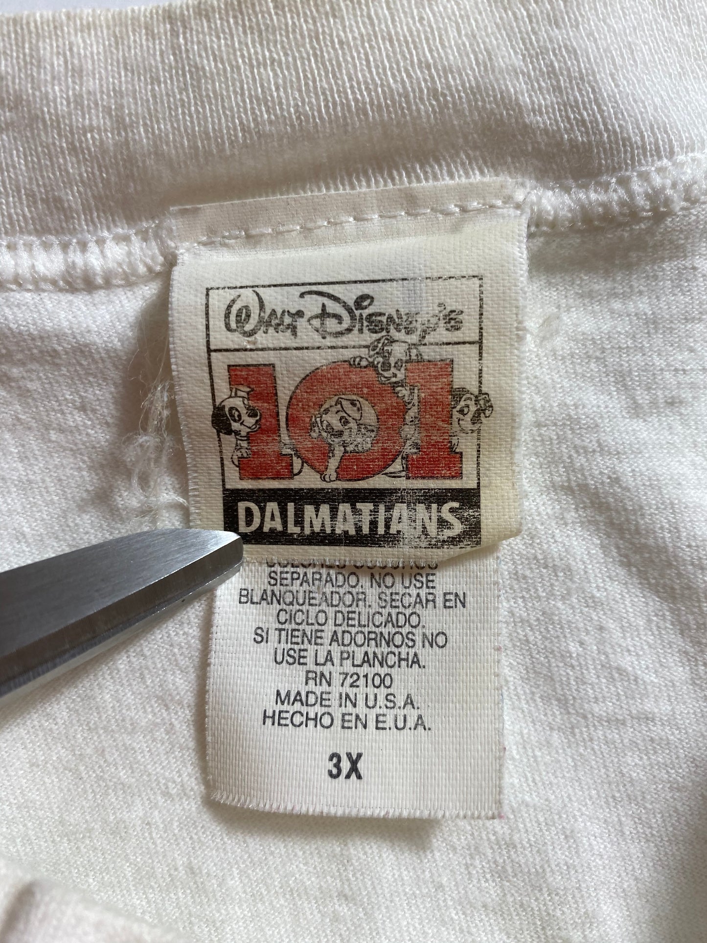 90’s DISNEY 101 DALMATIANS Made in USA Size XXXL Vintage T-shirt  / K8750