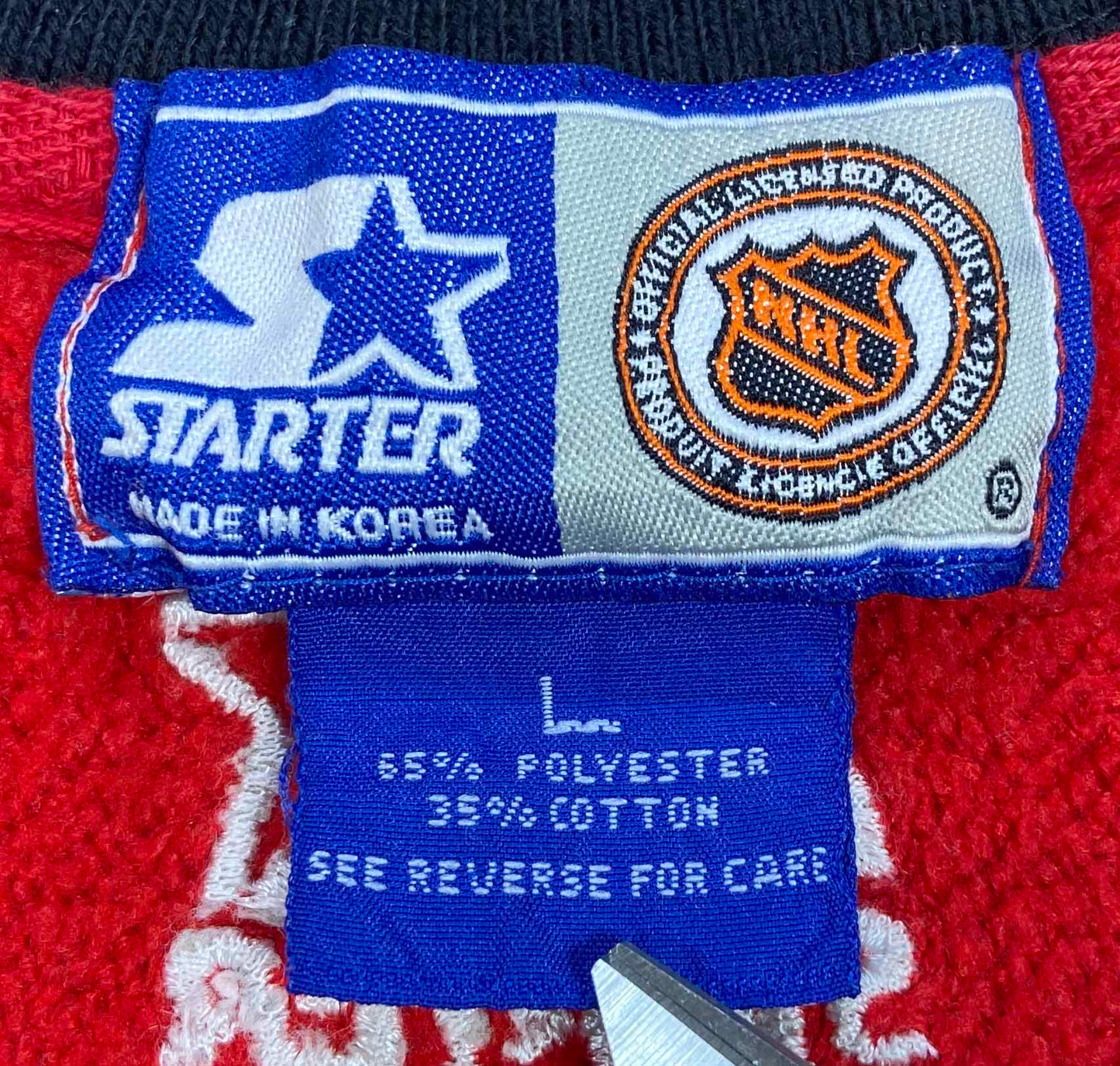 90's Starter Chicago Blackhawks NHL Vintage Sweat-Shirt / 3846