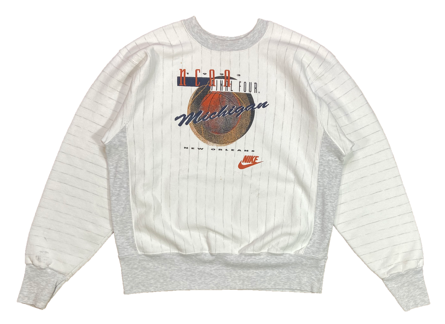 1993' Nike Silver Tag NCAA Final Tour Vintage Sweat-Shirt / 3887