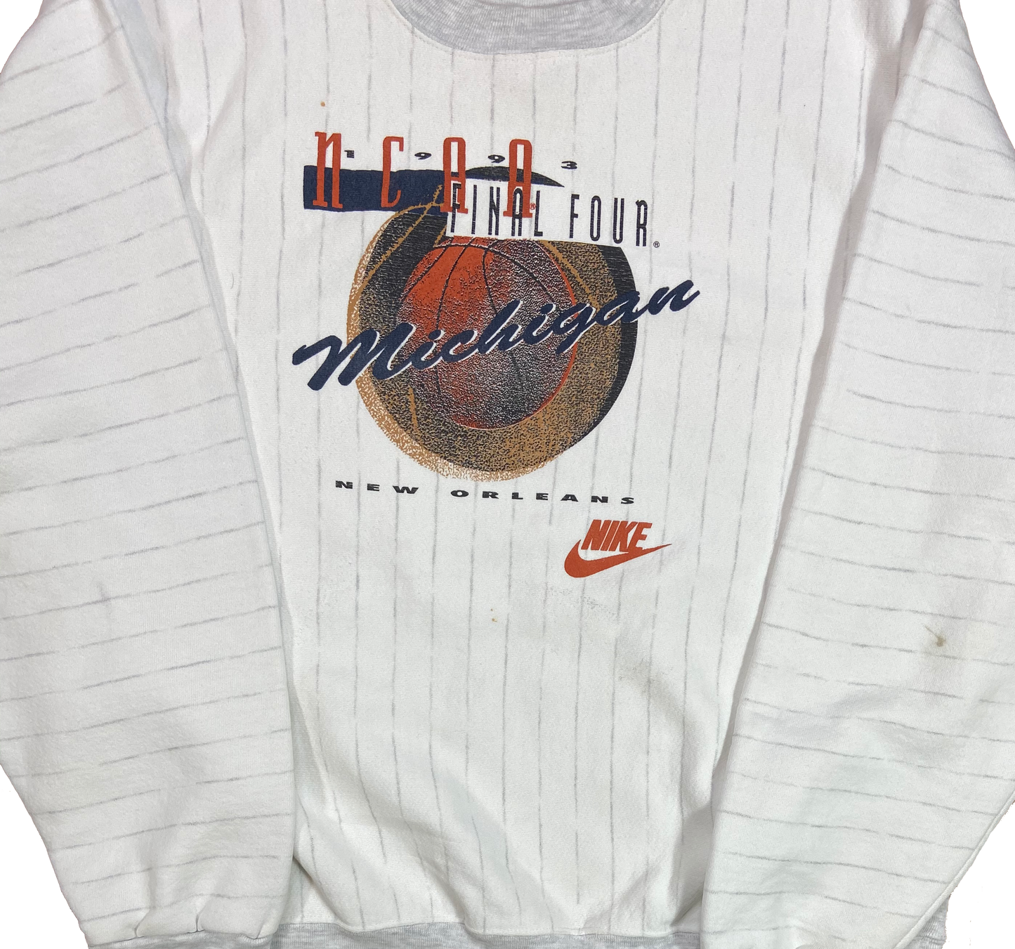 1993' Nike Silver Tag NCAA Final Tour Vintage Sweat-Shirt / 3887