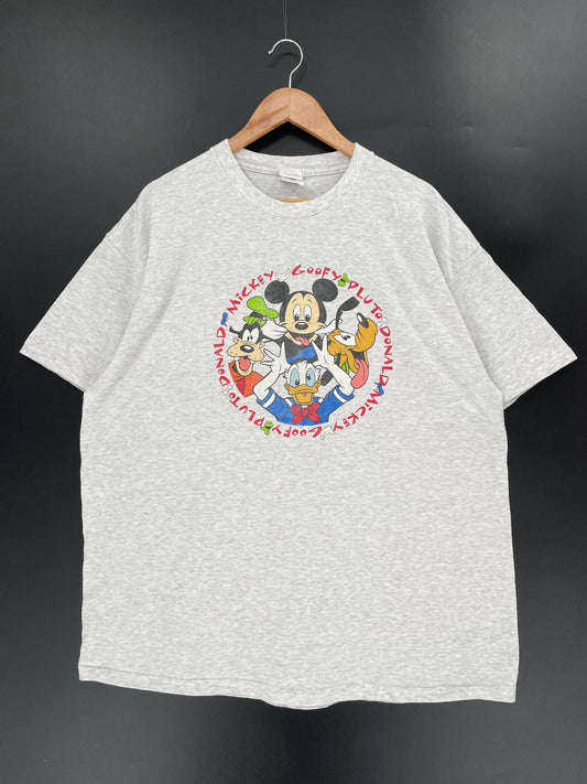00’ DISNEY MICKEY AND FRIENDS Made in USA Size XXL Vintage T- Shirts / A1011