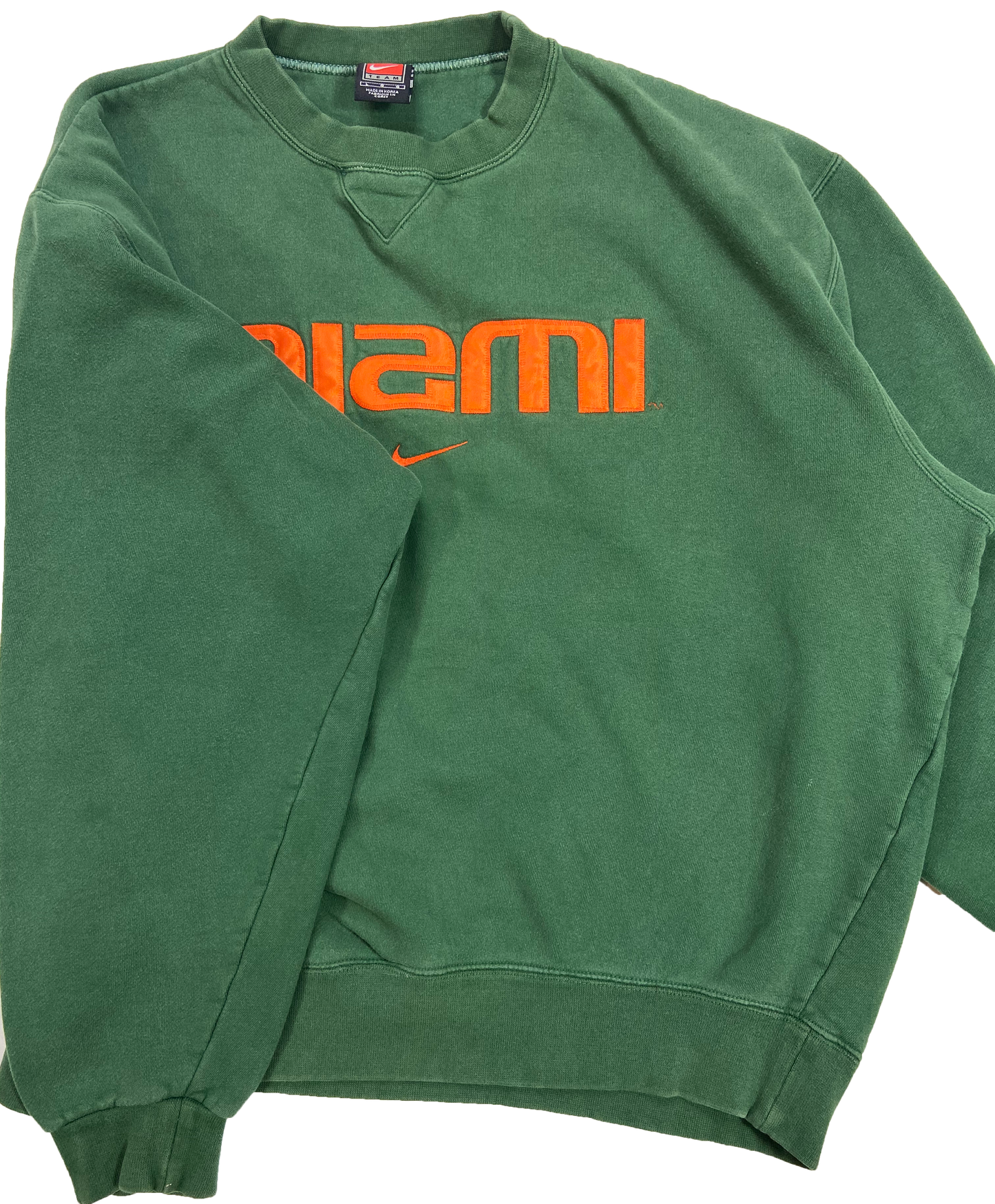 90's Nike x Miami Hurricanes NFL Vintage Sweat-Shirt / 3915