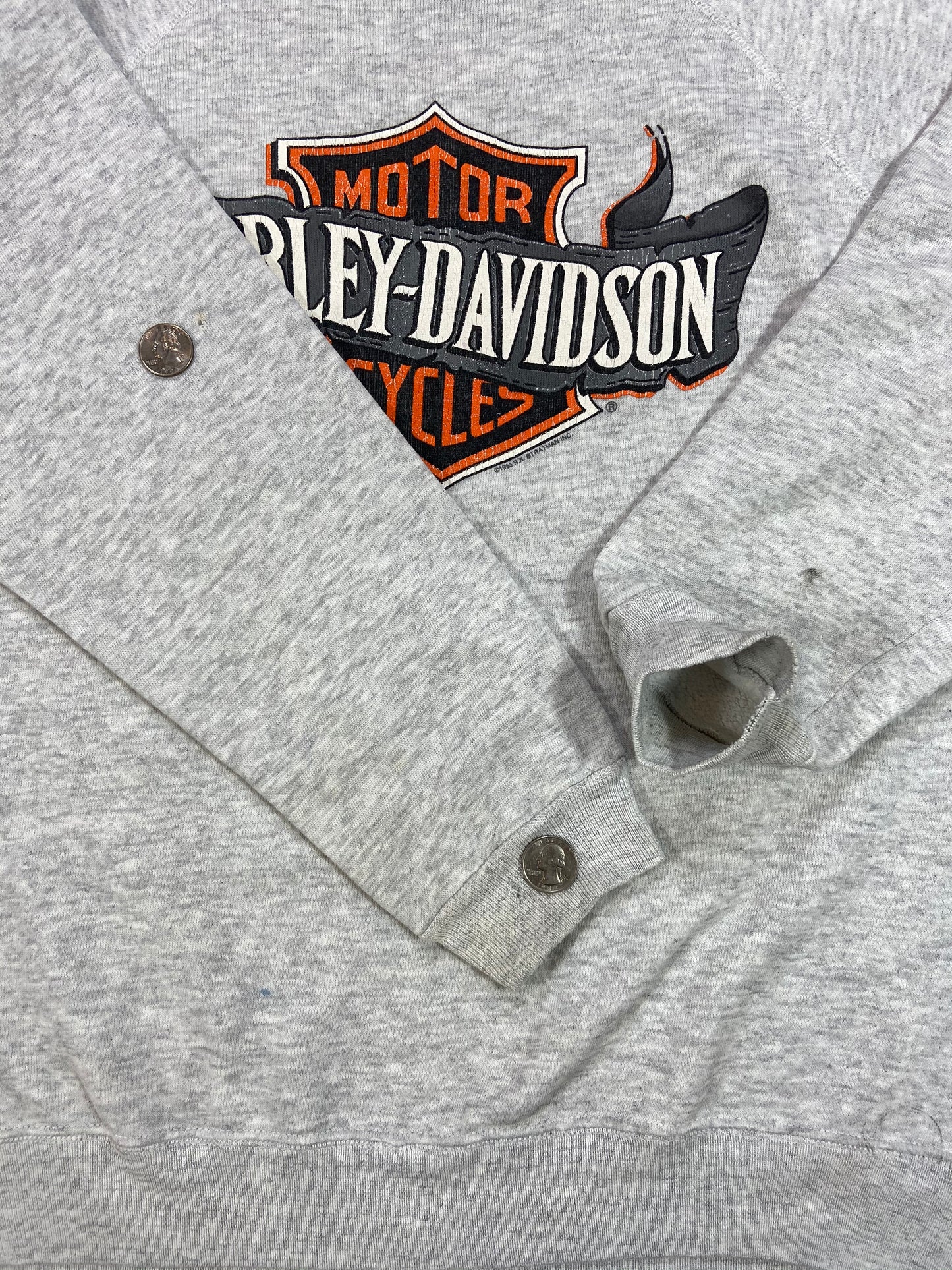 1993' Harley Davidson Made in USA Vintage Slim Fit Sweat-Shirts / 3934