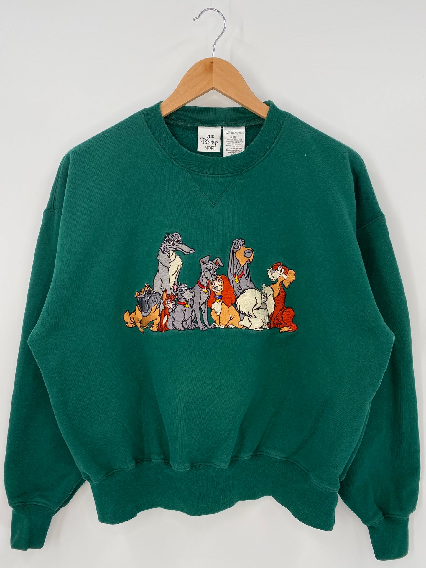 00’ DISNEY LADY AND THE TRAMP Size M Vintage Sweat-shirt / K3798