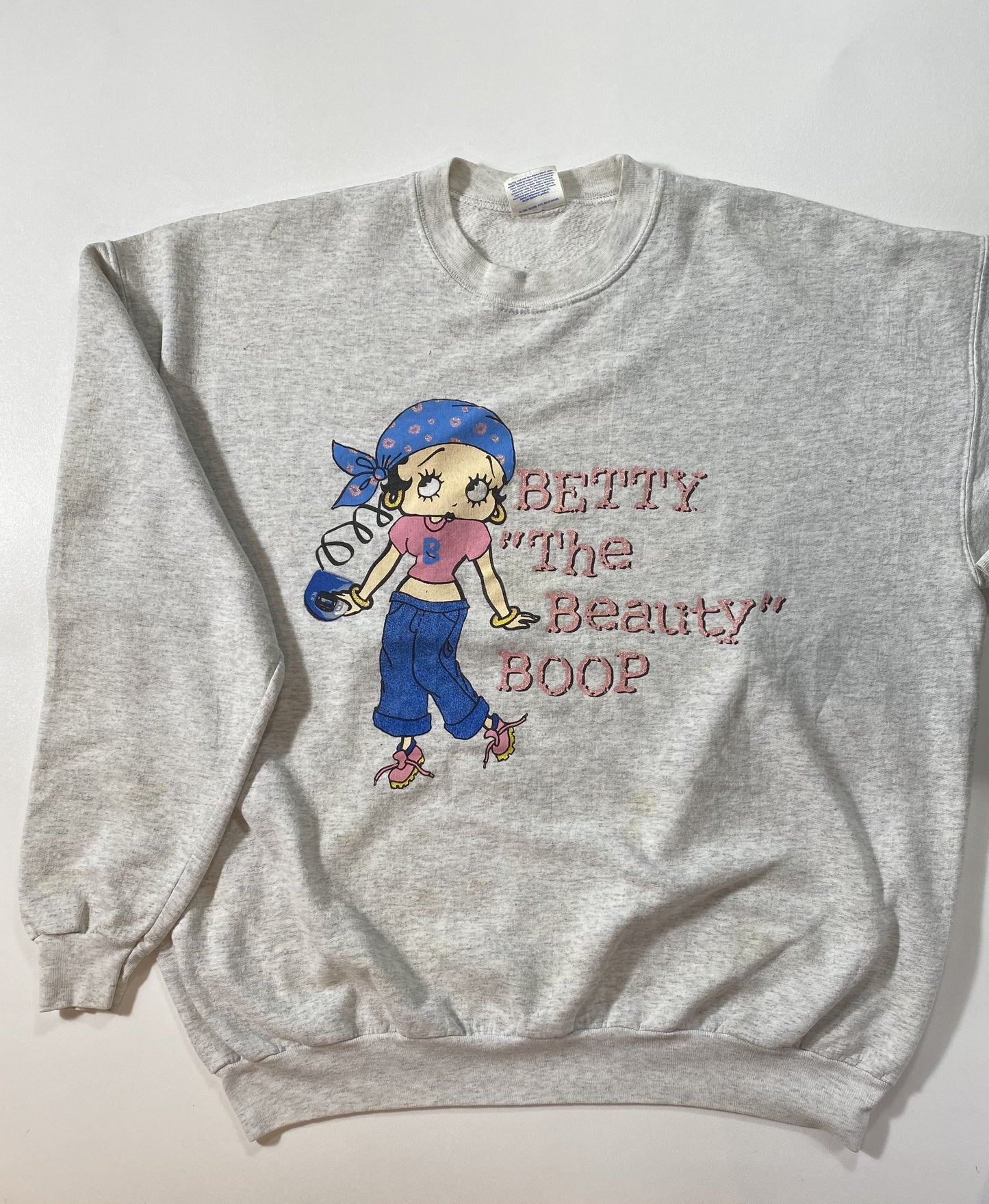 00' BETTY BOOP Size XL Vintage Sweat-shirt / K5788