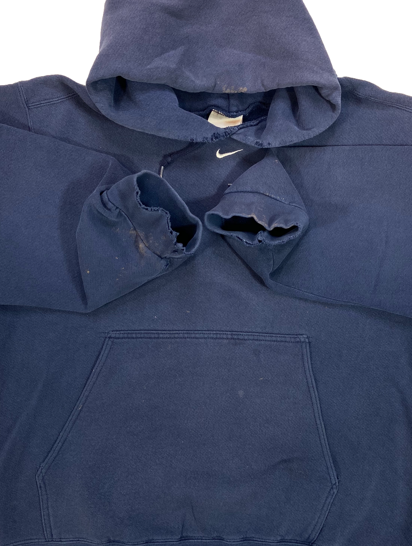 90's Nike Center Swoosh Vintage Hoodie Sweat-Shirt / 3958