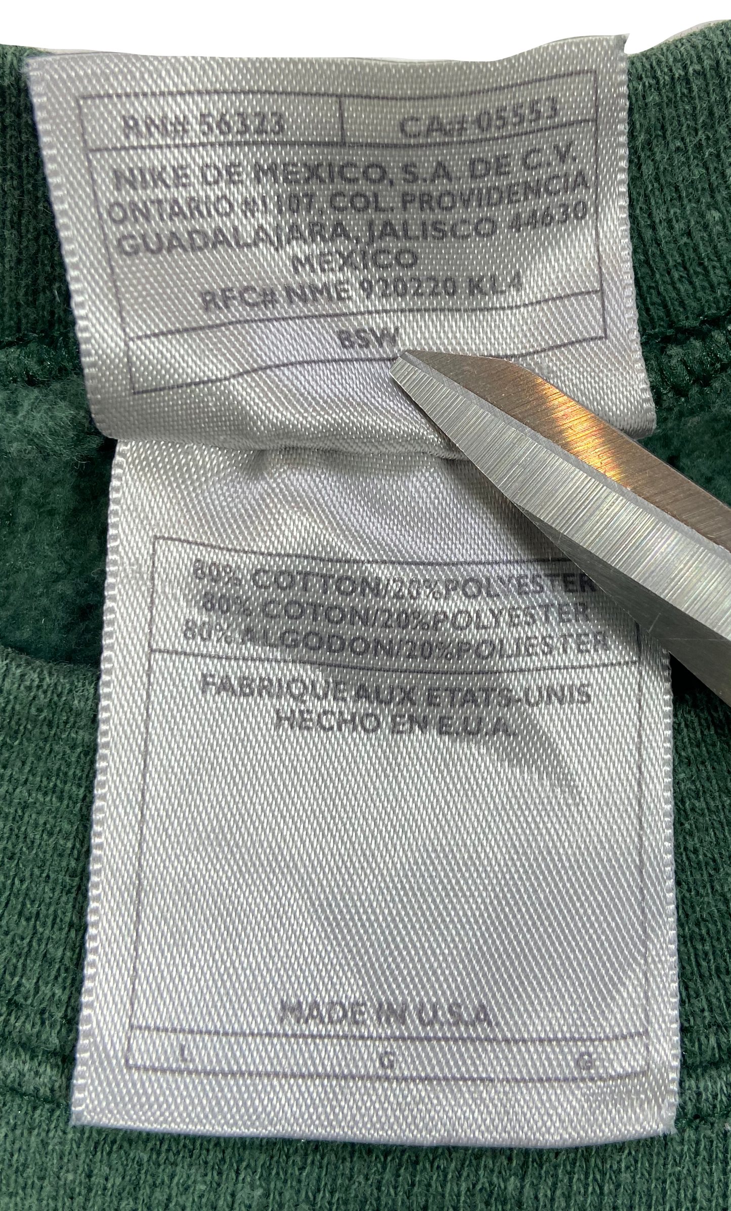 90's Nike Mini Swoosh Made in USA Vintage Sweat-Shirt / 3978