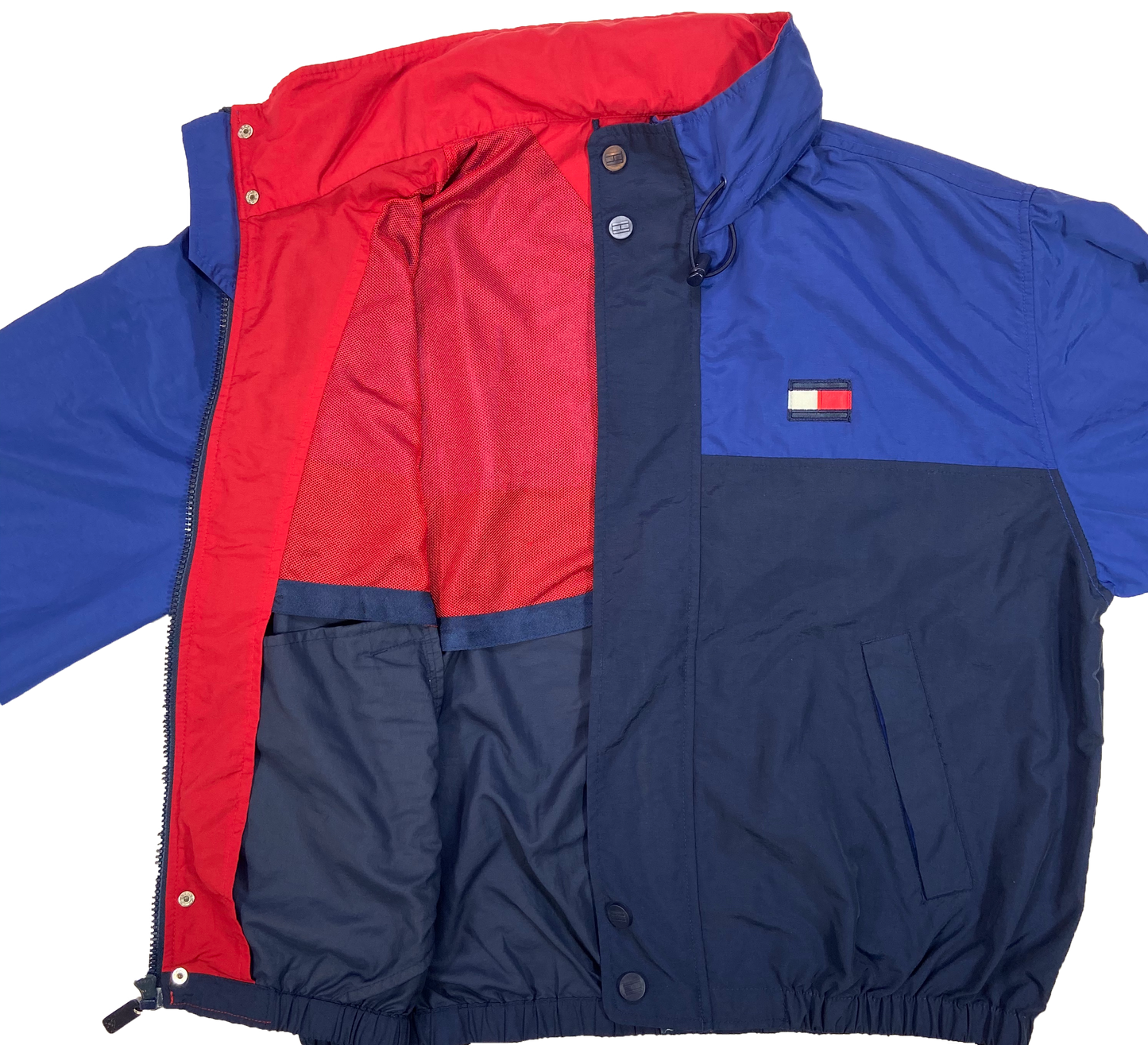 90's TOMMY HILFIGER Size XXL Vintage Nylon Jacket / k470