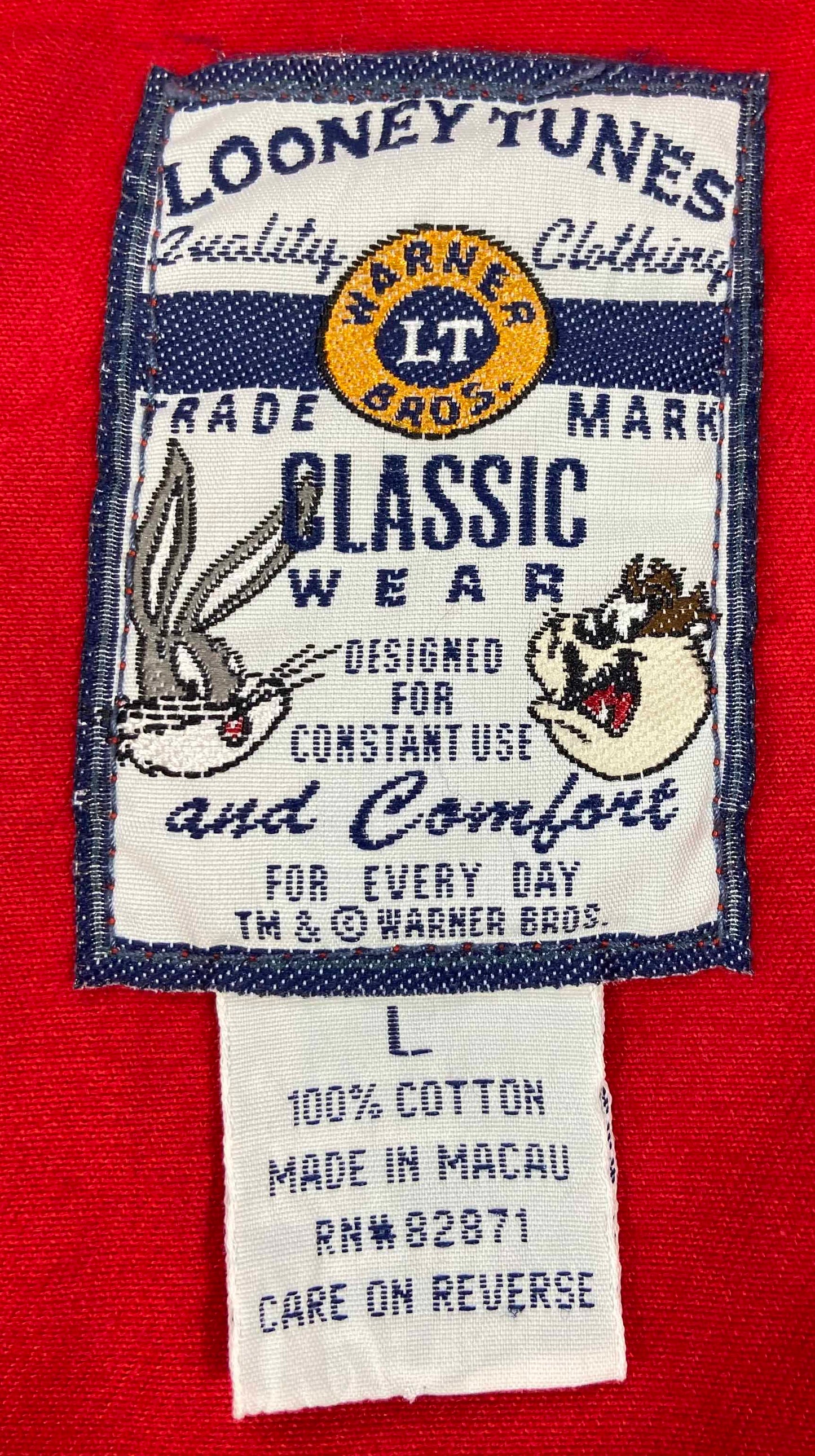 90's Bugs Bunny Looney Tunes Vintage Zip-Up Jacket / 3990