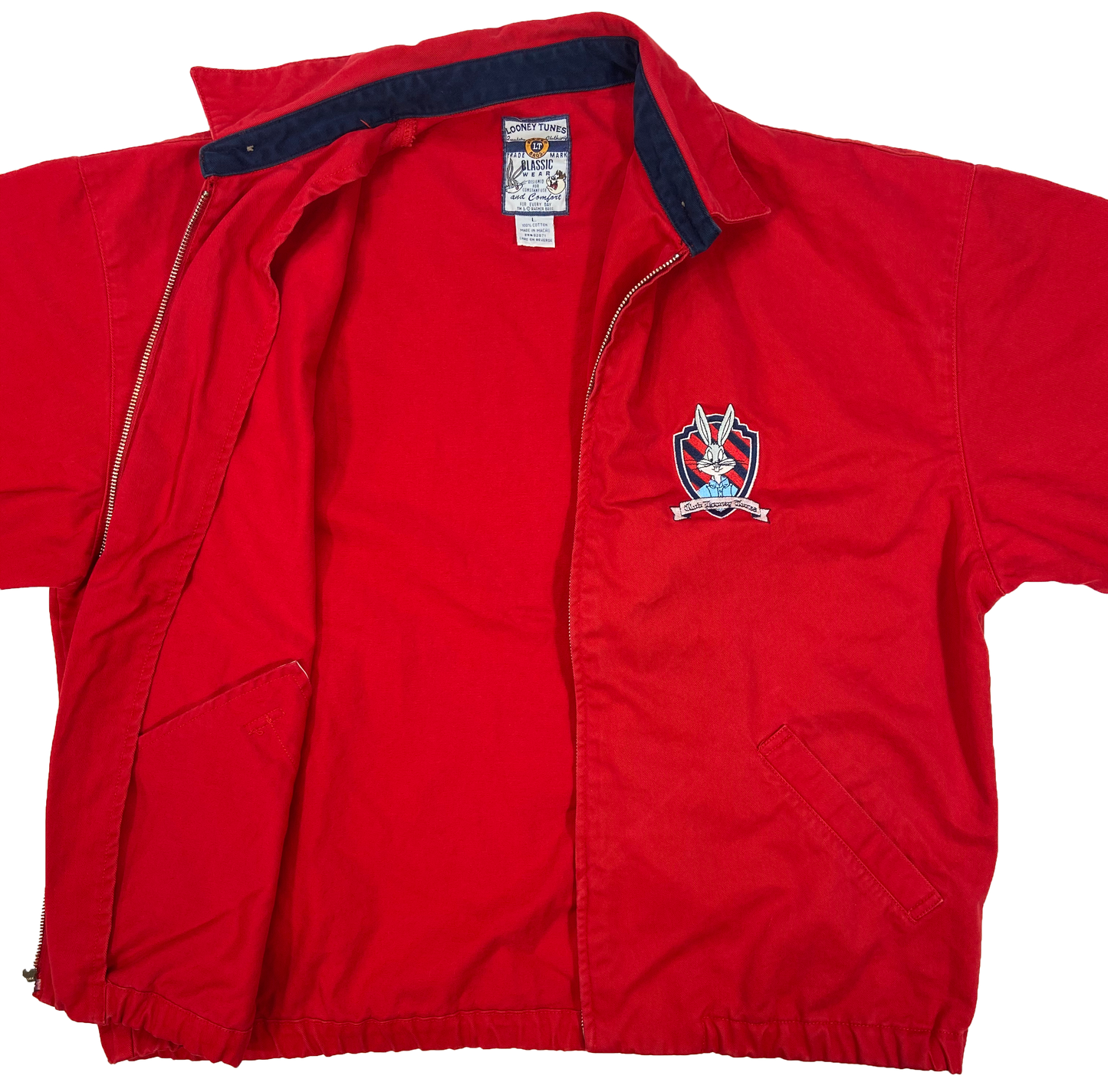 90's Bugs Bunny Looney Tunes Vintage Zip-Up Jacket / 3990