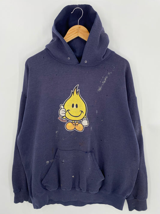 90’s World Industries Made in USA Size XL Vintage Skateboard Hoodie Sweat-shirt / 6781