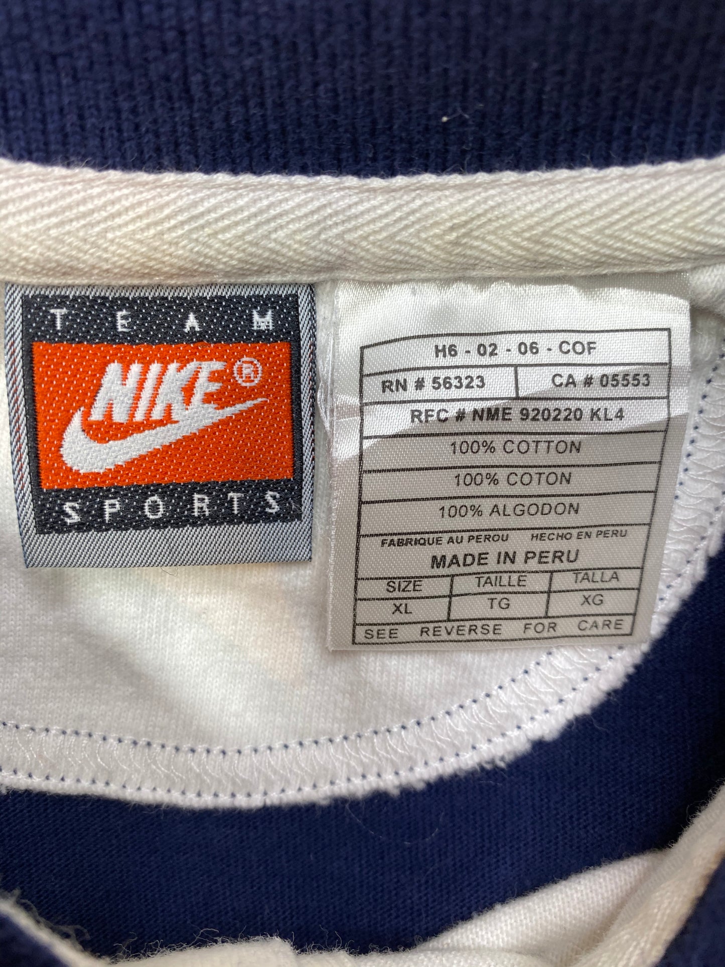 90’s NIKE x COWBOYS Vintage NFL Long Sleeve Polo-Shirt / 5200