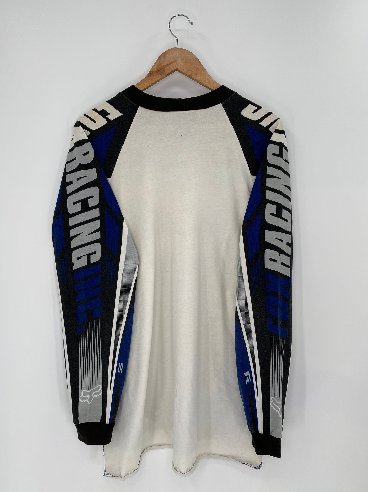 00' FOX RACING x YAMAHA Size L Vintage Long Sleeve Racing T-Shirt / 8667