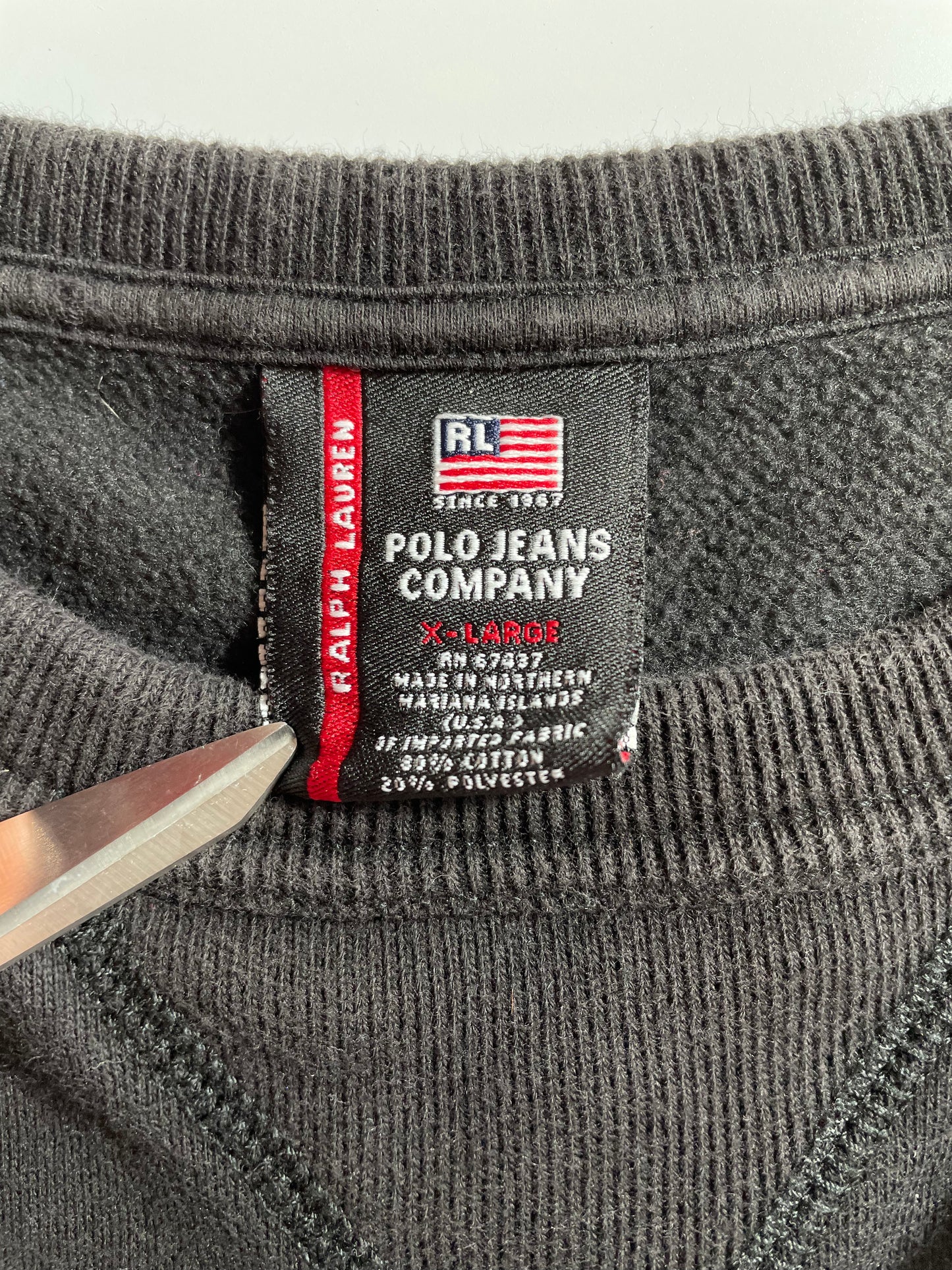 Vintage RALPH LAUREN POLO JEANS Size XL Sweat-Shirt / K1298